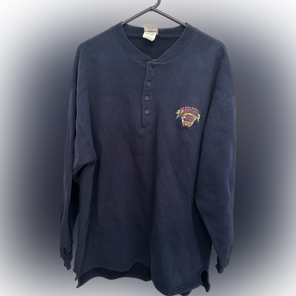 Vintage Jimmy Buffet Button Sweatshirt 1998 Carnival Men’s XL